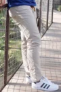 Cream Chino Pants