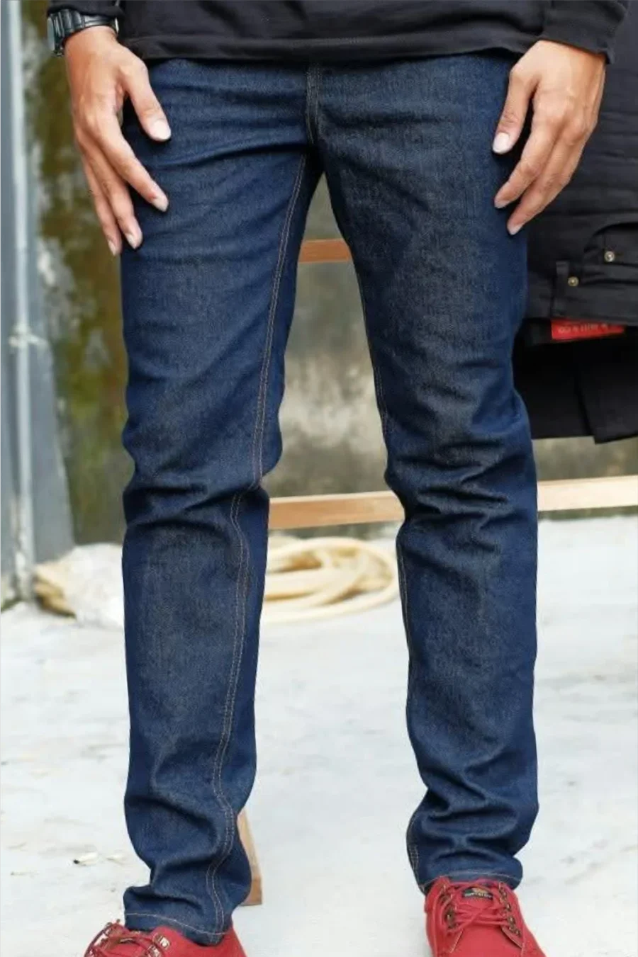 Indigo Blue Black Jeans